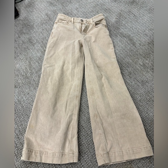 PAIGE Women's Cream Flare Jeans - Picture 1 of 3